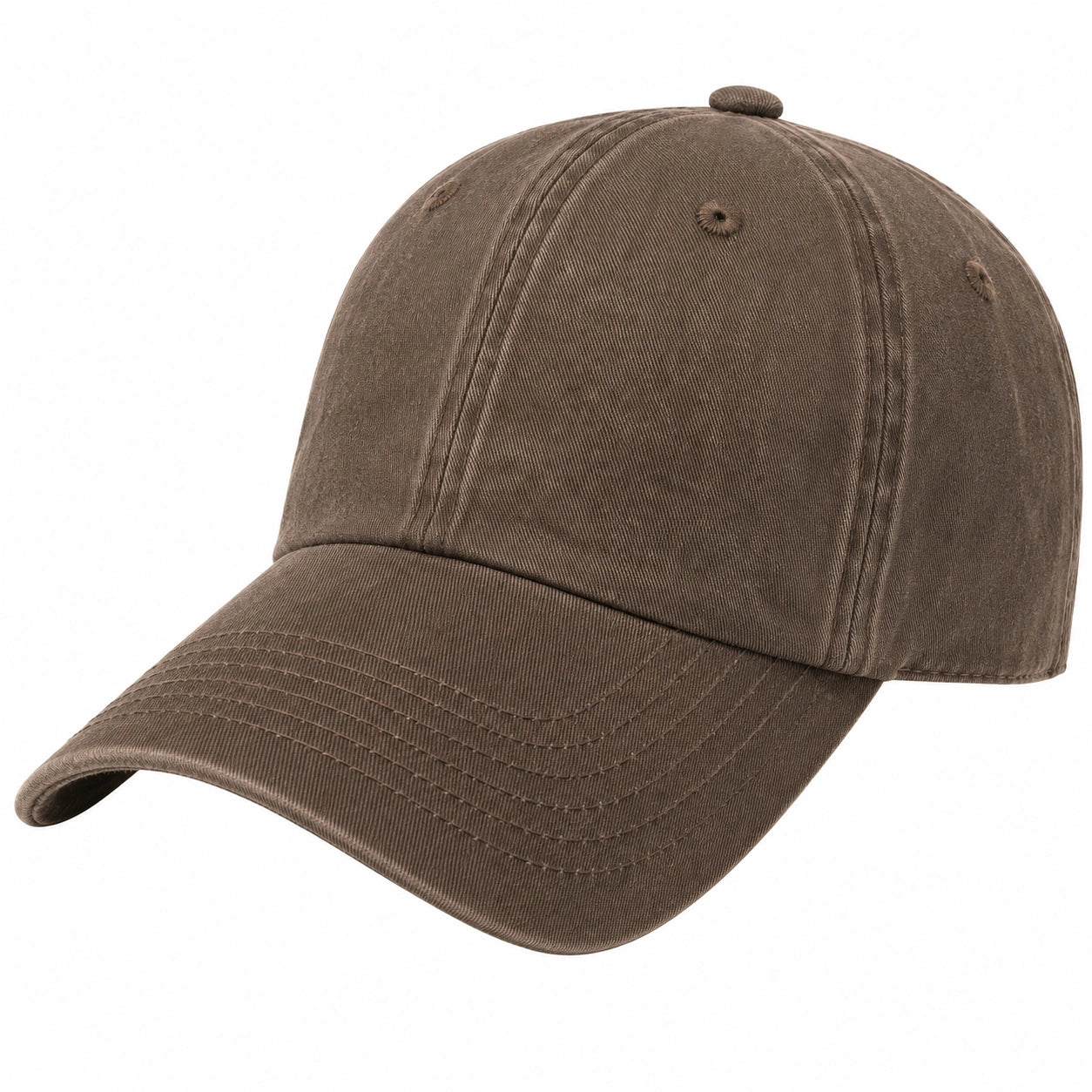 Verstellbare Unisex Baseballkappe Braun