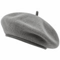 Grauer Damen-Filz-Beret in Einheitsgröße