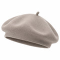 Klassische Damen Baskenmütze Einheitsgröße Beige