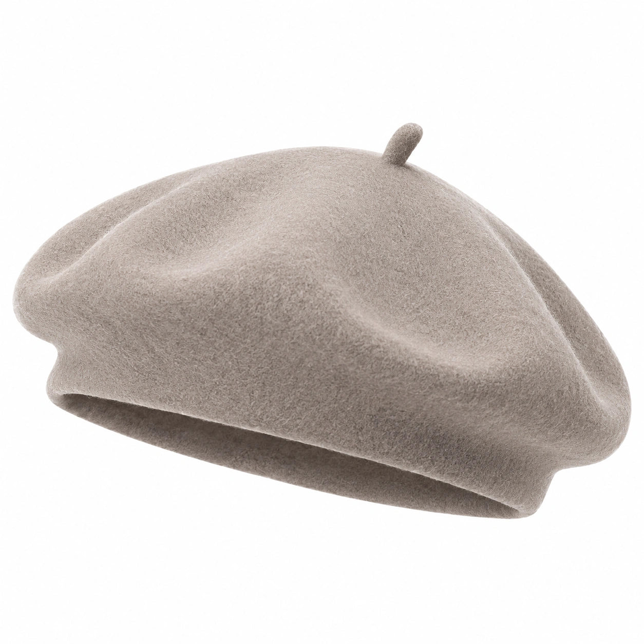 Klassische Damen Baskenmütze Einheitsgröße Beige
