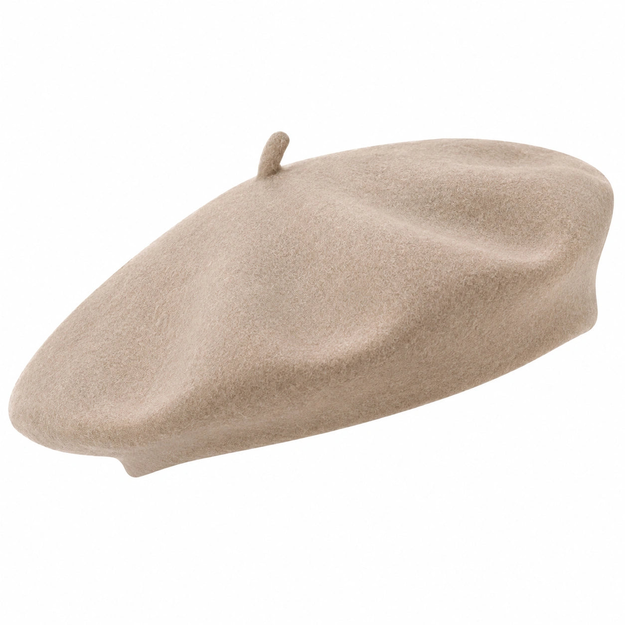 Damen Baskenmütze Einheitsgröße Beige