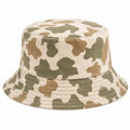 Unisex Tarnmuster Fischerhut Beige/Grün/Braun