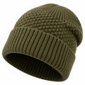 Unisex Strickmütze Olivgrün