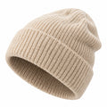 Unisex Strickmütze Beanie Beige