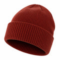 Unisex Strickmütze Einheitsgröße Rot