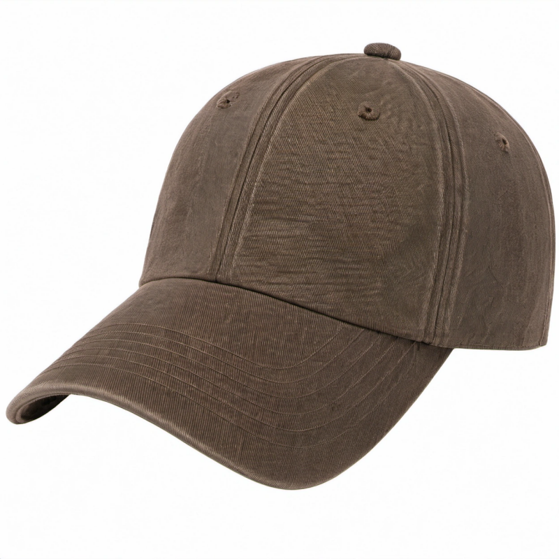 Verstellbare Unisex Baseballkappe Braun