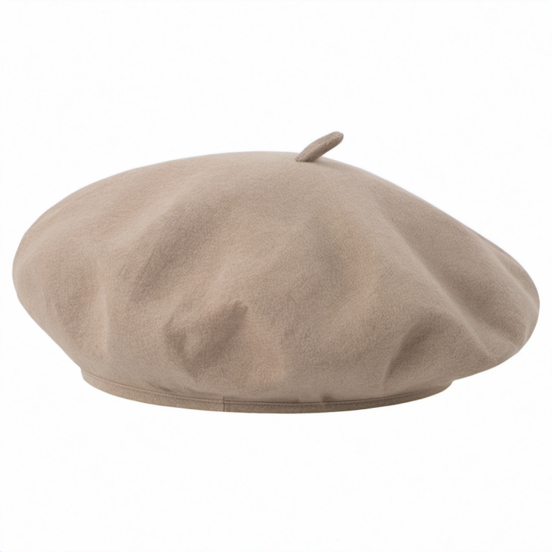 Damen Baskenmütze Einheitsgröße Sand