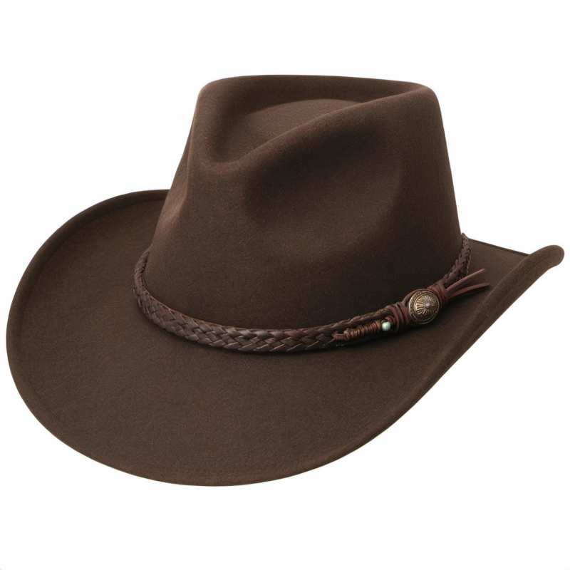 Stilvoller Cowboyhut Braun Einheitsgröße