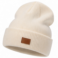 Unisex Beanie in Cremeweiß